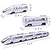 MinYn Train Model Toy Die-cast High Speed Train Metal Subway Railway Model Toy Magnetic Pullback Passenger Train Set Gift Kids & Toddlers (Bullet Train)