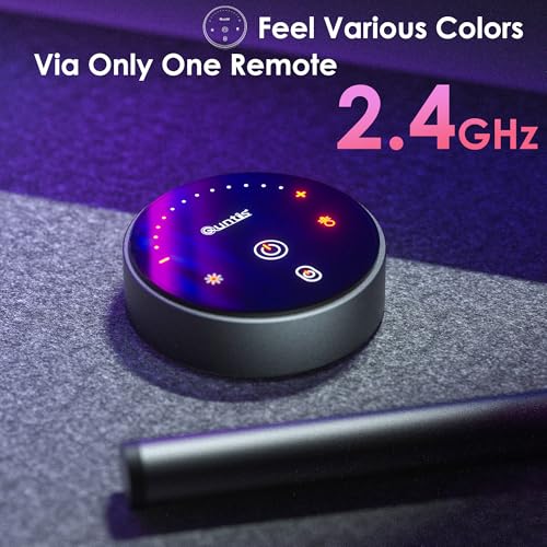 Quntis 51 cm Monitor Lamps with RGB Backlight and Remote Control, 88 + 56 LEDs Monitor Light, Light Bar for PC, Gaming Accessories, Birthday Gift for Men