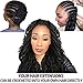 FASHION IDOL Nu Locs Crochet Hair 20 Inch Long Natural Black Faux Locs Crochet Hair 6 Bundles Natural Wavy Dreadlock Crochet Hair Extensions Twist Braids Hair (1B)