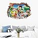 3D Paw Patrol Theme Peel & Stick Wall Decal, Dogs Decorative Unisex Wall Stickers for Children Bedroom, Nursery, Playroom Mural