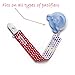 Prime Tots ❤ Pacifier Clip Girl - 3 Pack ❤ Perfect As Soothie Pacifier Holder, For Infant Teething Toys ❤ Rust Free ❤ Best Baby Shower Gift ❤ Best value