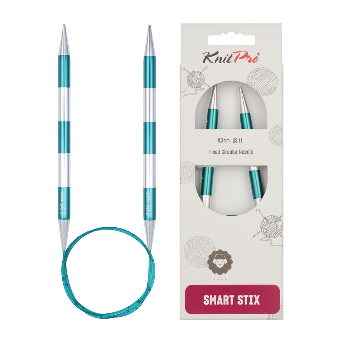 KnitPro Smartstix Fixed Circular Needles 32" (80cm) | 8.00mm — image 1