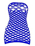 LemonGirl Women's Mesh Lingerie for Women Fishnet Babydoll Mini Dress Free Size Bodysuit