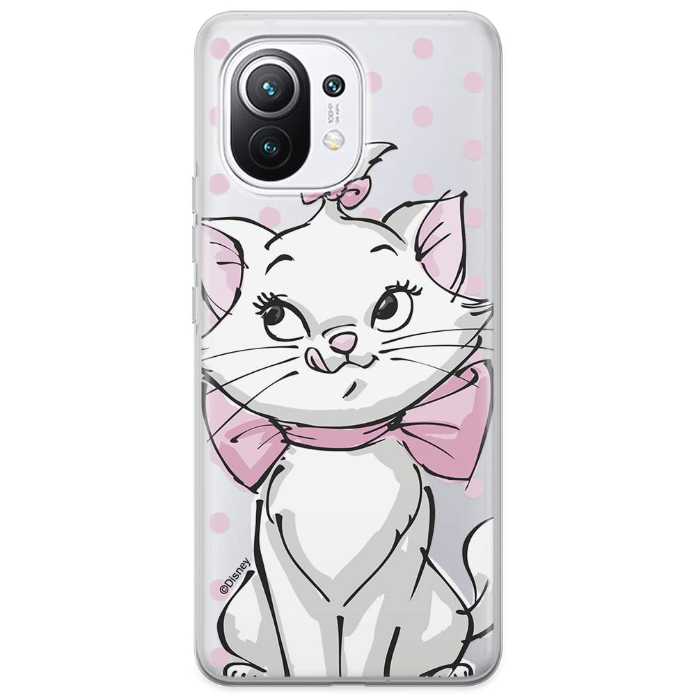 ERT GROUP mobile phone case for Xiaomi 11 original and officially Licensed Disney pattern Marie 002 optimally adapted to the shape of the mobile phone, partially transparent — image 1