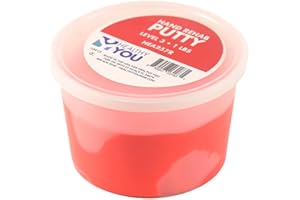 Healthy You Hand Rehab Putty (1 lb Red)