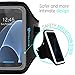 Galaxy S7 Armband: Stalion Sports Running & Exercise Gym Sportband (Jet Black) Water Resistant + Sweat Proof + Key Holder + ID / Credit Card / Money Holder