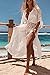 Women's Lace Swimsuit Cover Beach Kimono Cardigan Maxi Beach Dress. (White, XL)