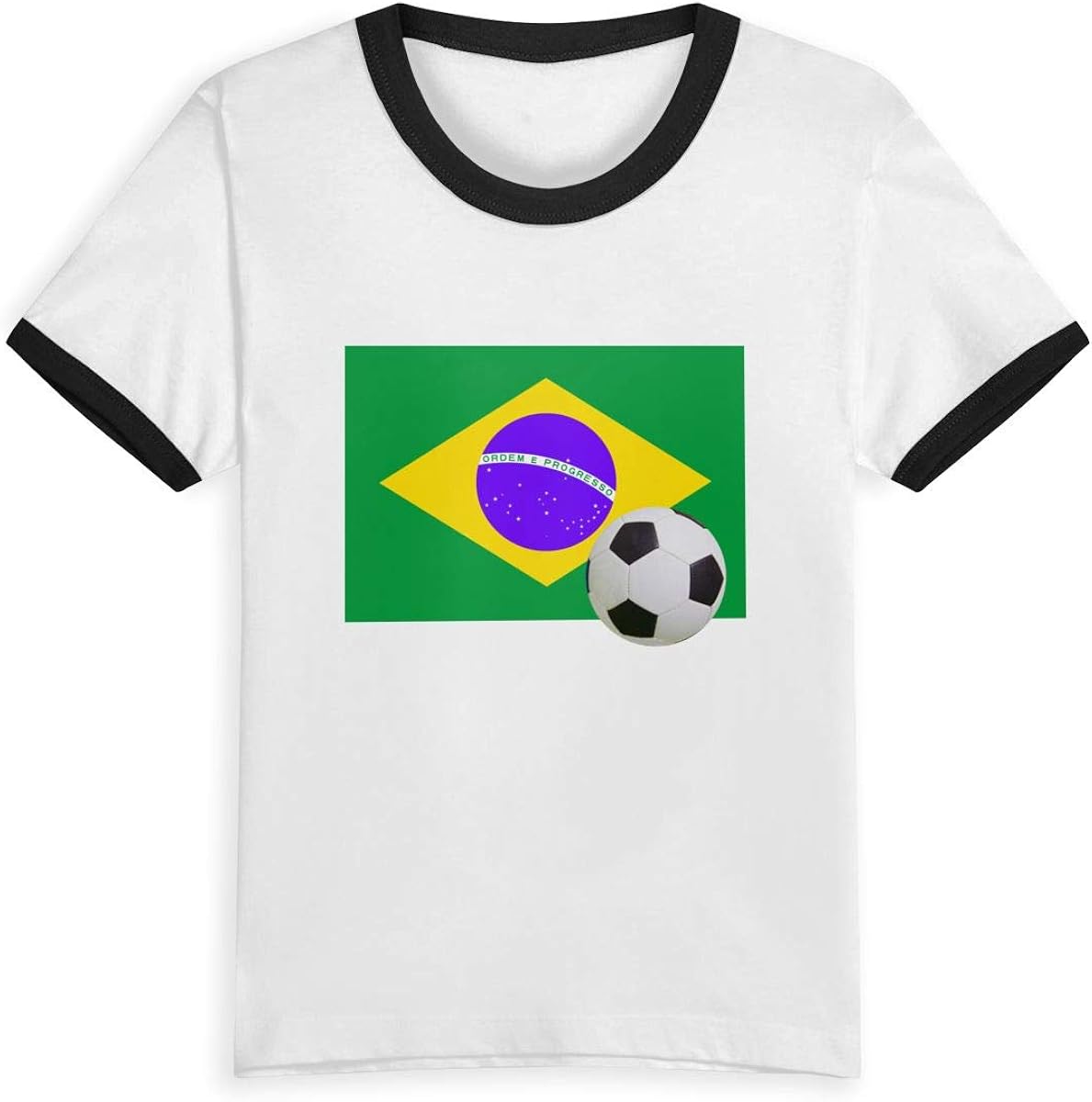 Queen Elena Bandera de Brasil con un balón de fútbol, Camiseta ...