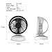 TattyaKoushi Mini USB Desktop Table Fan, Portable Quiet Small USB Fan with Handle for Office Home or Traveling (White)