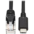 Tripp Lite USB-C to RJ45 Serial Rollover Cable (M/M), Connect to Cisco Modem/Router/Serial-Based Device, Windows/macOS/Linux Compatible, 250 Kbps, 6 Feet / 1.8 Meter, 3-Year Warranty (U209-006-RJ45XC)