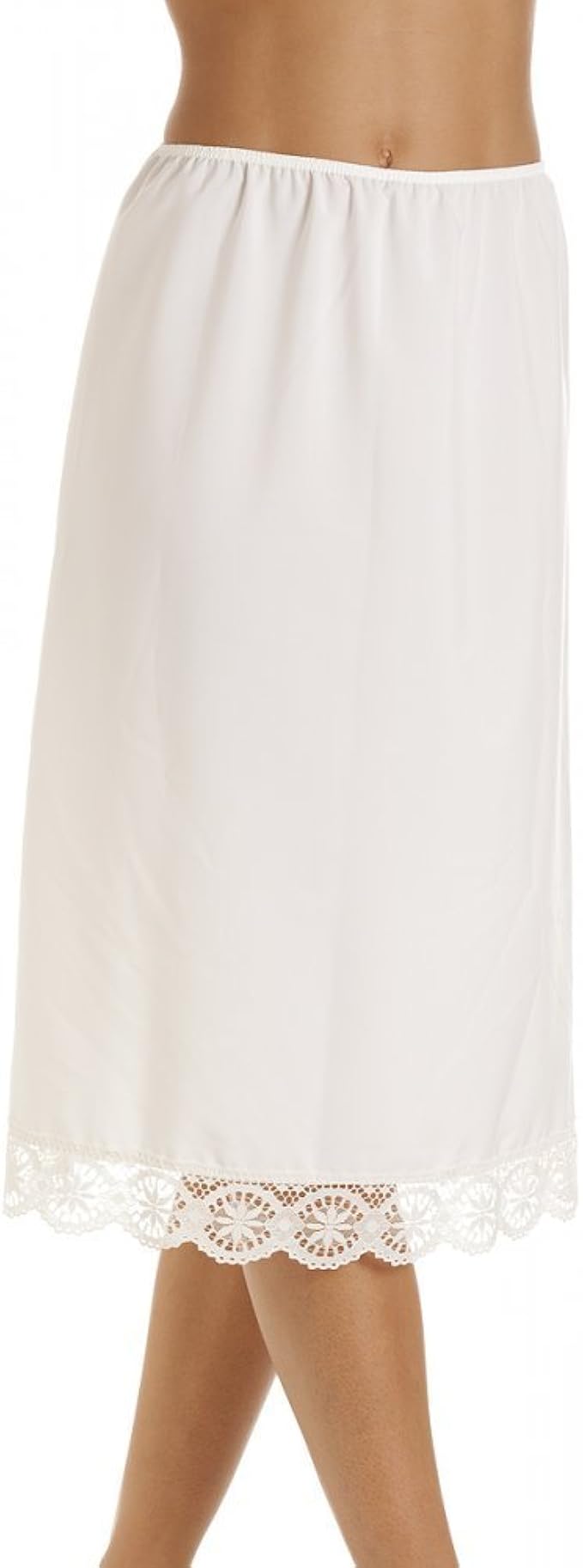 CAMILLE Elfenbein Dessous Spitze Saum Damen Hälfte Unterrock Amazon.de