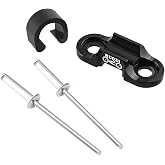 HOUSON Aluminum Bicycle Cable Holder for Brake and Shift Cables, Lightweight for Road/Mountain Bikes