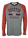Houston Cougars NCAA Men's Cover 2 Long Sleeve Raglan Shirt - Gray