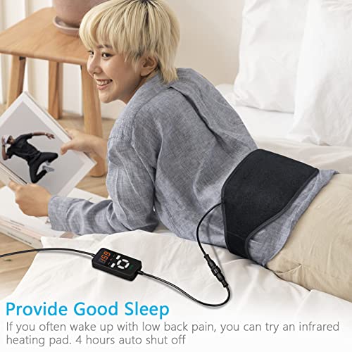 UTK Heating Pad for Lower Back, Far Infrared Heating Pad for Lower Back Heat Deeper Electric