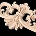 BloomingJS Wood Carved Corner Onlay Applique Frame Decoration Furniture Unpainted Home