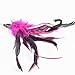 SCOBUTY The Giddy Kitty 5 Pack Cat Feather Interactive Toy with Small Bells and Extra Long Wand with Red Handle - Best Teaser Toys for Exercising Kitten or Cats