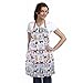 Home-X Dog-Print Apron, Cooking Apron for Women and Men, Professional Apron for Crafting, Dog Grooming, and More, One Size Fits Most