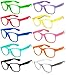 OWL Wholesale 10 Pack Classic Vintage Clear Lens Sunglasses Colored Frame