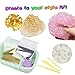 24 Pack Slime Making Kit Including Fishbowl Beads, Foam Balls,Rainbow Pearl, Imitation Gold Silver Leaf, Fruit Cake Flower & Love Slices and Slime Tools for Making Slime