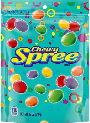 WONKA SPREE ORIGINAL HARD CANDY, RESEALABLE BAG, 12 OUNCE BAG