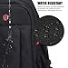 Laptop Backpack, Large Scansmart TSA Friendly Travel Bag, Durable Business Backpack with USB Charging Port for Women & Men, Waterproof College School Bookbag Computer Bag Fits 15.6