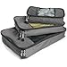 TravelWise Packing Cubes - 3 Piece Set (Silver)