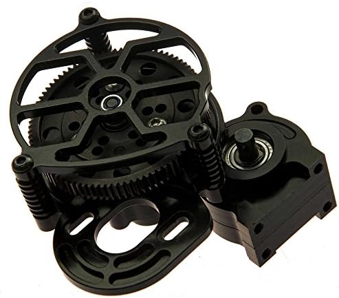 1/10 RC car Truck Full Metal Assembled Transmission Gearbox Tranny for RC Axial SCX10 D90(1PCS) Black