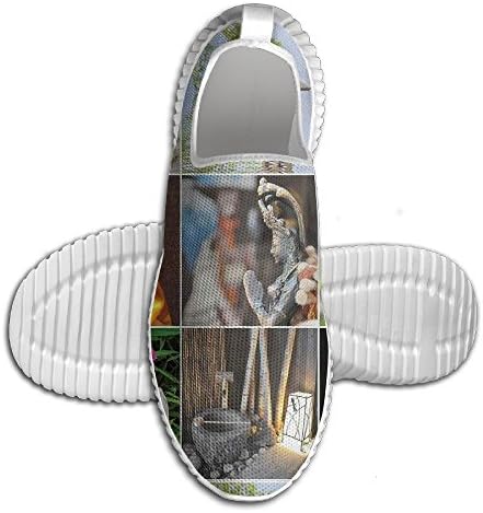 Womens Mans Wild Flowers Morning Scene Natural Beauty Clouds Mountains Pink Men's Running Shoes Light Casual Sneakers Breathable