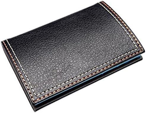 Luxury GT1 Personalized Business Card Holder Case 3 3/4" x 2 1/2" x 3/8" Black Excuve - Free Engraving