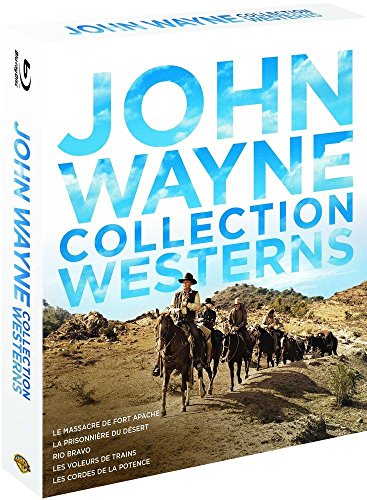 John Wayne - Collection Westerns : Le massacre de Fort Apache + La prisonnière du désert + Rio Bravo + Les voleurs de train + Les cordes de la potence - Pack - Blu-ray