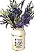 Farmers Market Decorative Water Milk Can Jug Metal Galvanized Decor Country Vase Succulent Flowers Rustic Cream 9