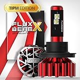 OPT7 Fluxbeam X H13 LED Headlight Bulbs - TIPM Resistors Kit - 80w 8,400Lm 6K Daytime White CREE - All Bulb Sizes - For Dodge, RAM, JEEP, Chrysler- 2 Yr Warranty