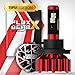 OPT7 Fluxbeam X H13 LED Headlight Bulbs - TIPM Resistors Kit - 80w 8,400Lm 6K Daytime White CREE - All Bulb Sizes - For Dodge, RAM, JEEP, Chrysler- 2 Yr Warranty