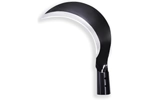 FOCMKEAS 1pce 260mm/10.24in Manganese Steel Billhook Brush Clearing Sickle for Grass,Weeding Tools for Garden,Curved Sawtooth Sickle,Machete Axe for Cutting Trees,Steel Blade Knife in Hand