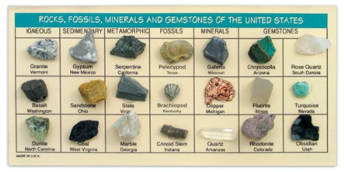 image for Educational Innovations Rocks, Fossils, Minerals, & Gemstones of the U