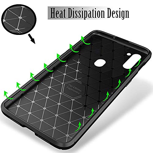 TheGiftKart Rugged Carbon Fibre Samsung Galaxy M11 Armor Back Cover Case | Shockproof & Protective | Stunning Minimalist