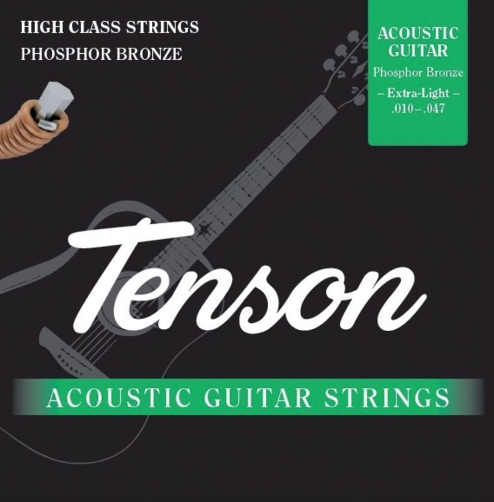 GEWA TENSON acoustic guitar string set, phosphor bronze, extra-light .010-.047