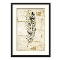 Old Newspaper Wall Art Black Framed Canvas Prints Home Decoration for Bedroom,Livingroom Ready to Hang - 23x31 inches