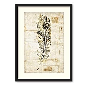 Old Newspaper Black Framed for Bedroom Livingroom