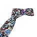 Mantieqingway Slim Ties Men's Cotton Printed Floral Neck Tie Flower Neckties (010)