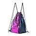 Sequin Drawstring Backpack,Drawstring Backpack Sequins Mermaid Magical Color Changing Gym Sport Bag