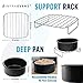 XL Air Fryer Oven Safe Baking Grilling Accessories Compatible with Phillips, GoWise, Power AirFryer, NuWave Brio, Cozyna, Chefman, Chefman, Secura, Habor, Elite Platinum, Tidylife +More by Infraovens