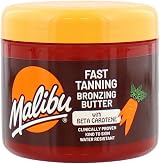Malibu Fast Tanning Body Butter 300ml with Beta Carotene Moisturising view 1