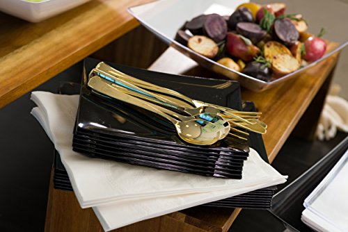 2 Plastic+Silverware+Heavyweight+Disposable+Flatware