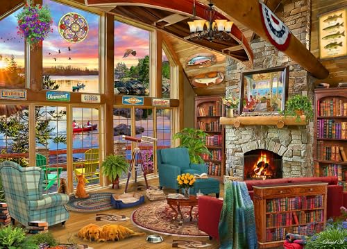 Ceaco - Sunset Lodge - 1000 Piece Jigsaw Puzzle for Adults