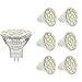Bogao 3W MR11 GU4.0 LED Bulbs, 20-25W Halogen Bulbs Equivalent, GU4 Base, 240lm, 12V AC/DC, 120 Flood Beam, White, 6000K, LED Light Bulbs, Pack of 6
