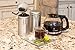 Canister Set with Airtight Lids - Kitchen Canisters for Tea Coffee Sugar Storage, Latching Tea Tin Container, Stainless Steel Coffee Canister with Clamp Lid - 12 oz (Set of 1)
