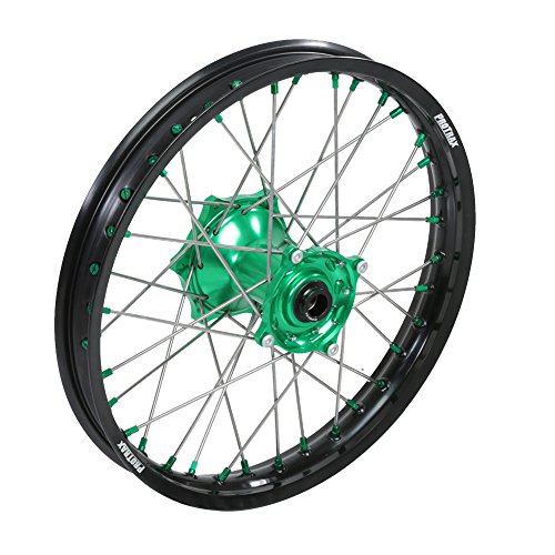 Protrax Complete Rear Wheel Rim 18"X 2.15 Green Hub KX450F '06-17 Klx450R '08-12