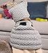 Sumolux Girls Kids Warm Owl Hats and Scarf Set Knitted Coif Hood/Shawl Beanies for Winter