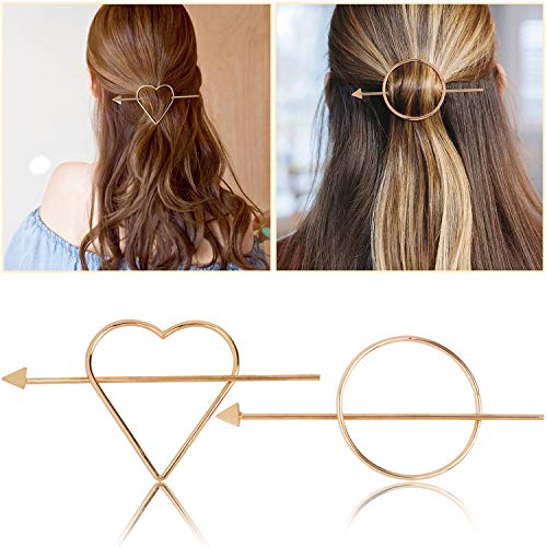 image for Geometric Hair Clips, Fascigirl 4 Pcs Creative Hair Barrette Minimalis